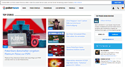 Desktop Screenshot of de.pokernews.com