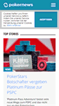 Mobile Screenshot of de.pokernews.com